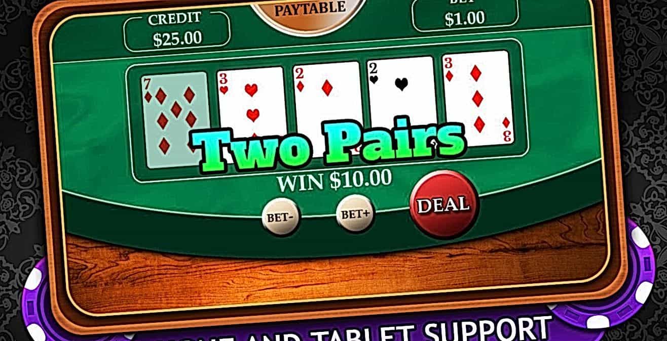 video poker game two pairs